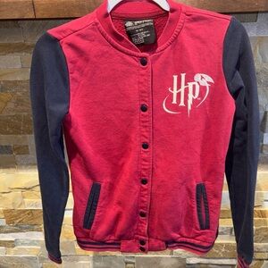 HARRY POTTER  WIZARDING WORLD  12-14Y COTTON VARSITY TYPE JACKET METAL BUTTONS